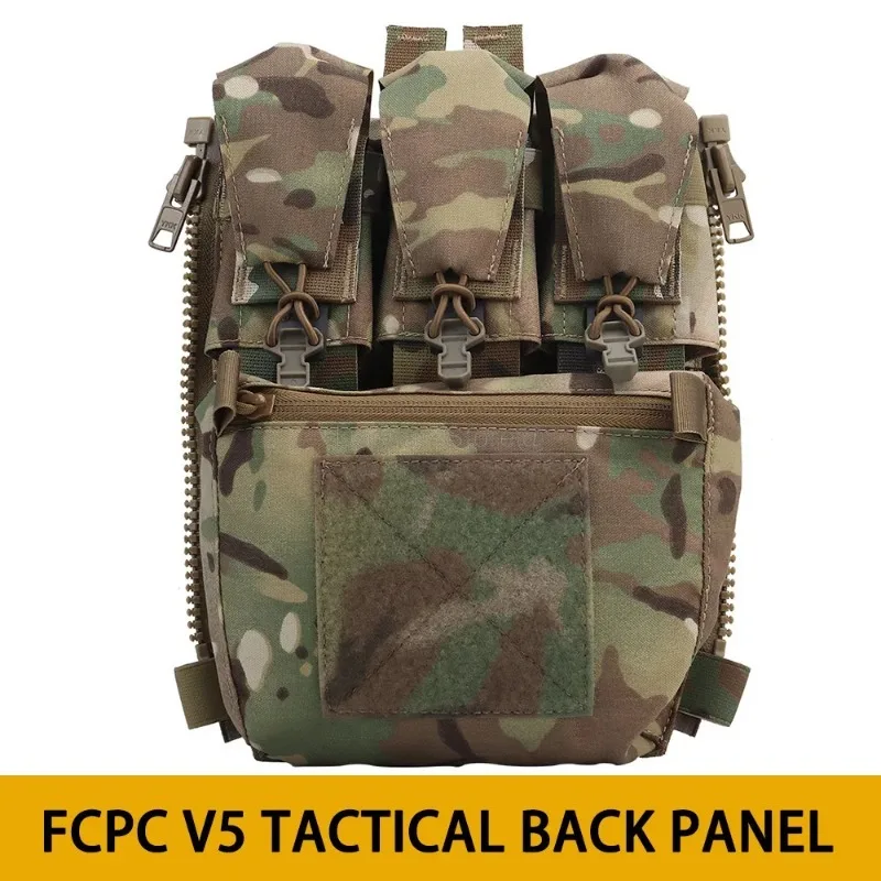 Ferro Tactical Back Panel Assault Adapt Banger Pouch FCPC V5 Plate Carrier Accessories Zip On GP Pocket Hunting New Style Equip