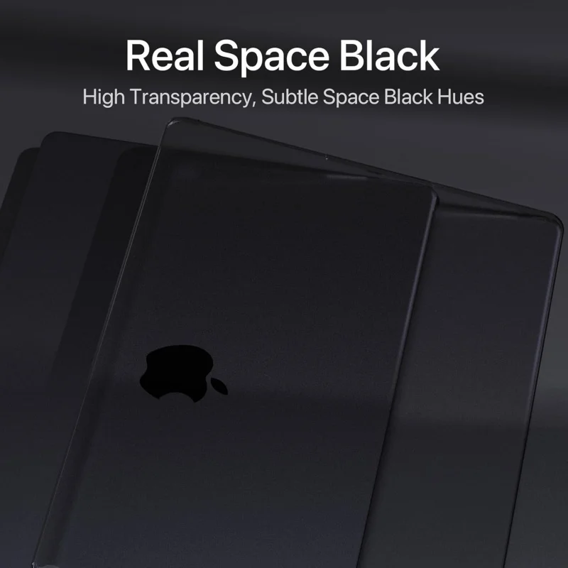

Case For MacBook Pro 16 inch 2026-2021 M5 M4 M3 M2 M1 Pro Max Chip Crystal Black Clear Hard Shell Sturdy Laptop Protective Cover