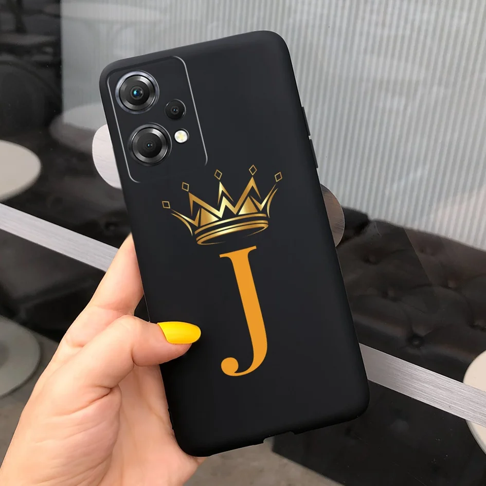 For OnePlus Nord CE 2 Lite 5G Case Fashion Letters Aphabet Fundas Soft Silicone Back Protective Cover For 1+ Nord CE 2 Lite Capa