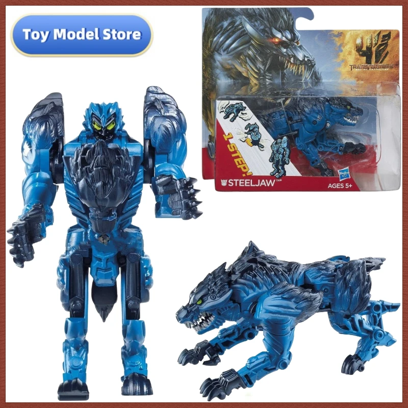 In Stock Movie 4 AOE One Step Transformation Steeljaw Action Figures Robot Collectible Figures Model Kid Car Toys Gifts