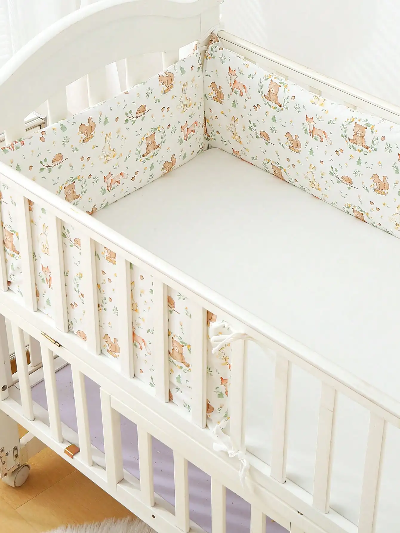 1pc Baby Crib Guard Rail Soft Padding,Infant Crib Bumper Liner,Cartoon Print Cushioned Bed Fence,120cm/180cm/200cm length