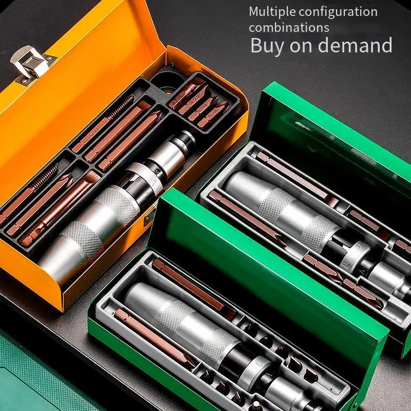 Industrial-Grade High-Strength Manual Multi-Purpose 13-Piece Impact Driver Bit Tool Kit