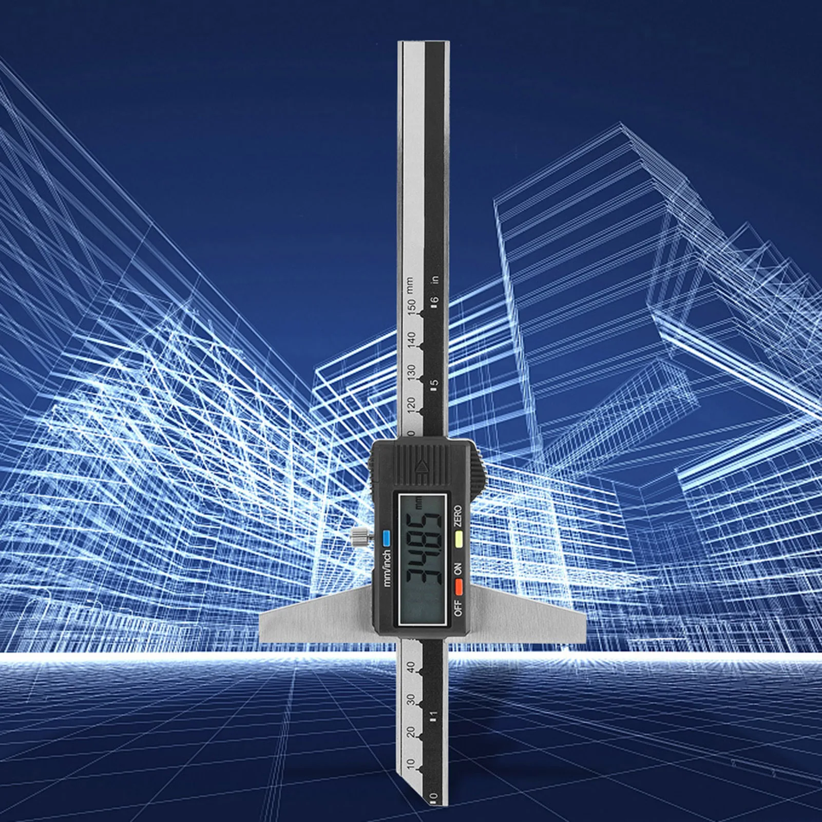 

Штангенциркуль, высокоточный цифровой штангенциркуль из нержавеющей стали, измерительный инструмент 0-150 мм, 0,01 мм