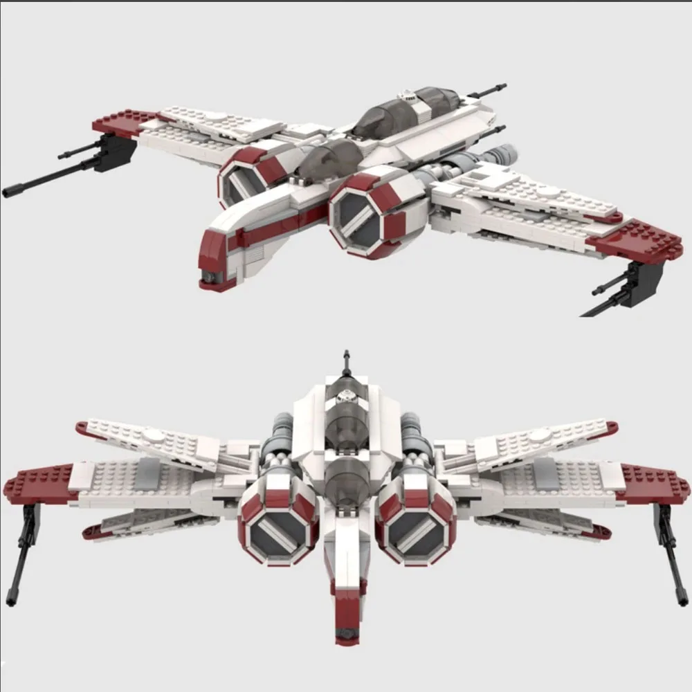 MOC ARC-170 Star fighter Assembled  V-Wing Reconnaissance Aircraft Super Aircraft Star fighter Block Assembled Block Gift Toy