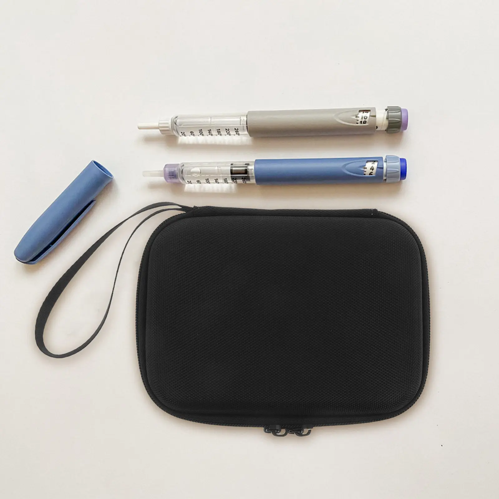 

15 Slot Insulin Vial Organizer Case Portable Shockproof Diabetic Storage Box for 3Ml 10Ml Vials Travel Carrying Case Black