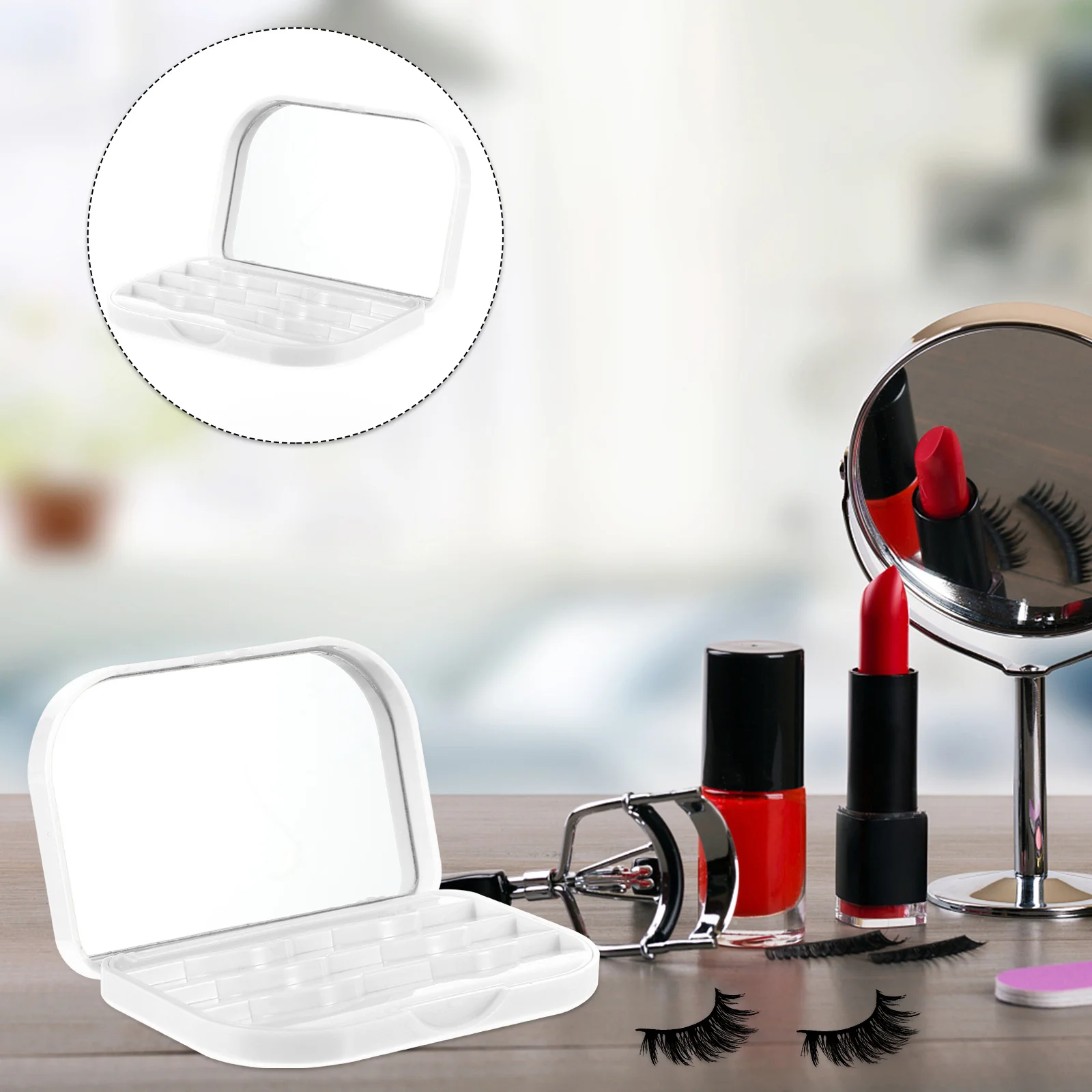 

1Pcs Eyelash Storage Box Plastic Reusable False Lash Container Waterproof Organizer Eyelash Holder for Birthday Mother's Day