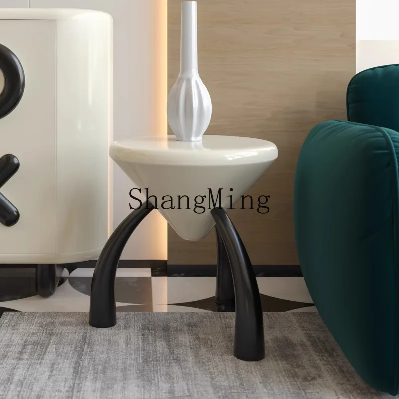 CL  corner few solid wood edge few high value modern simple light luxury new simple living room round paint
