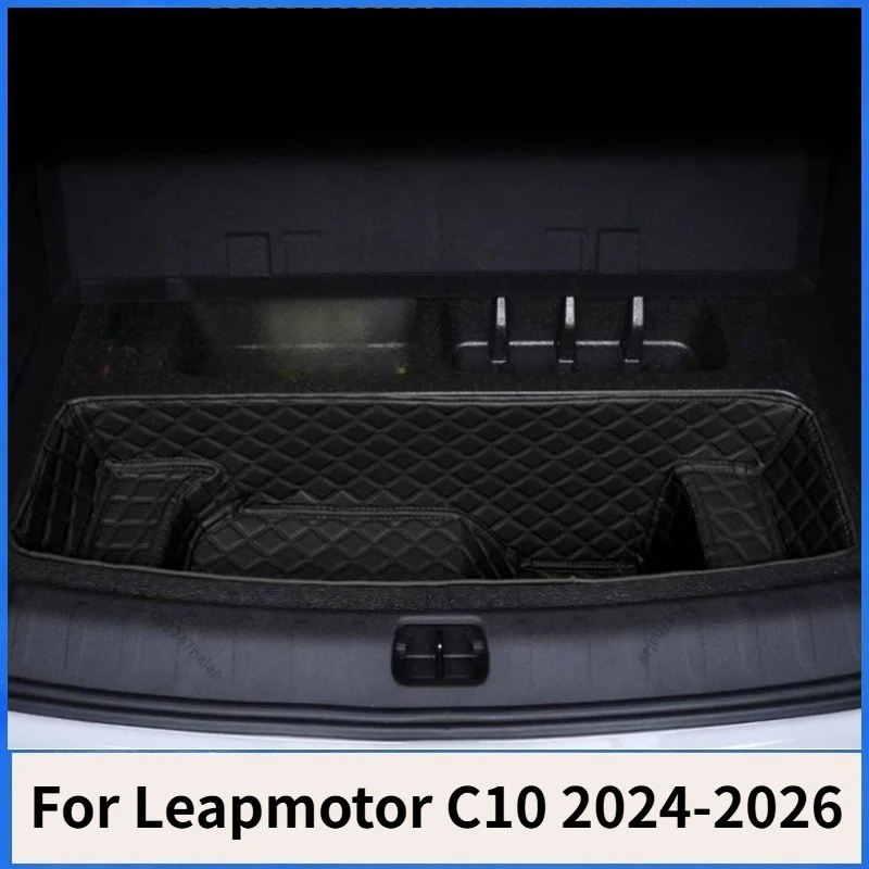 Trunk Lower Layer Storage Mat Anti-Slip Waterproof Easy to Clean For Leapmotor C10 2024-2026 Custom Fit Interior Accessories
