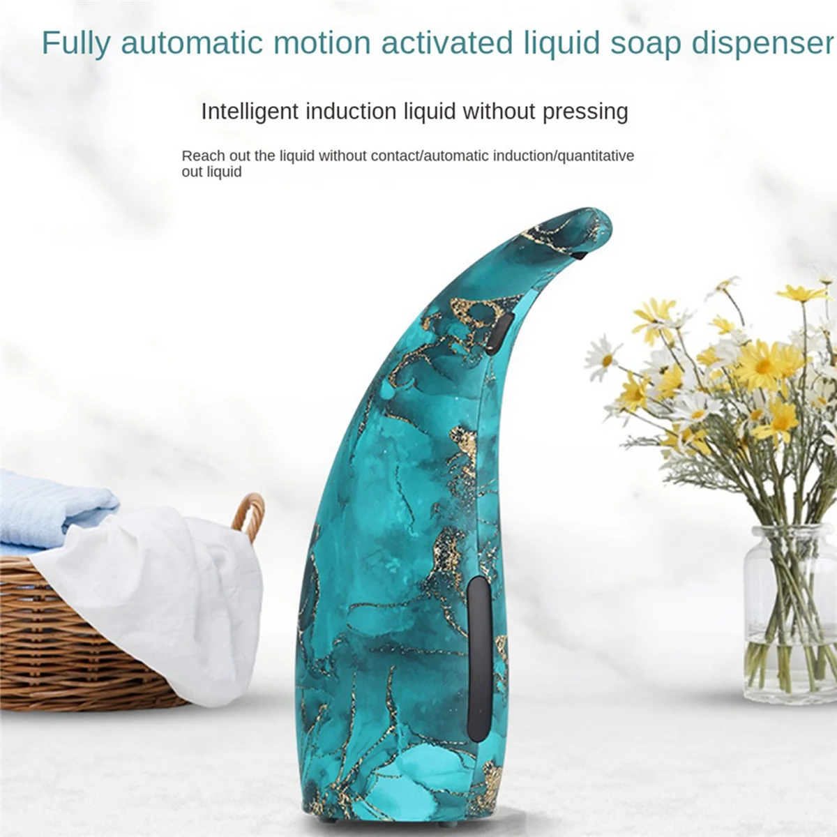 

ETRT 2X 300ML Automatic Soap Dispenser, Touchless Electric Auto Sensor Soap Dispenser, Bathroom Liquid Dispenser