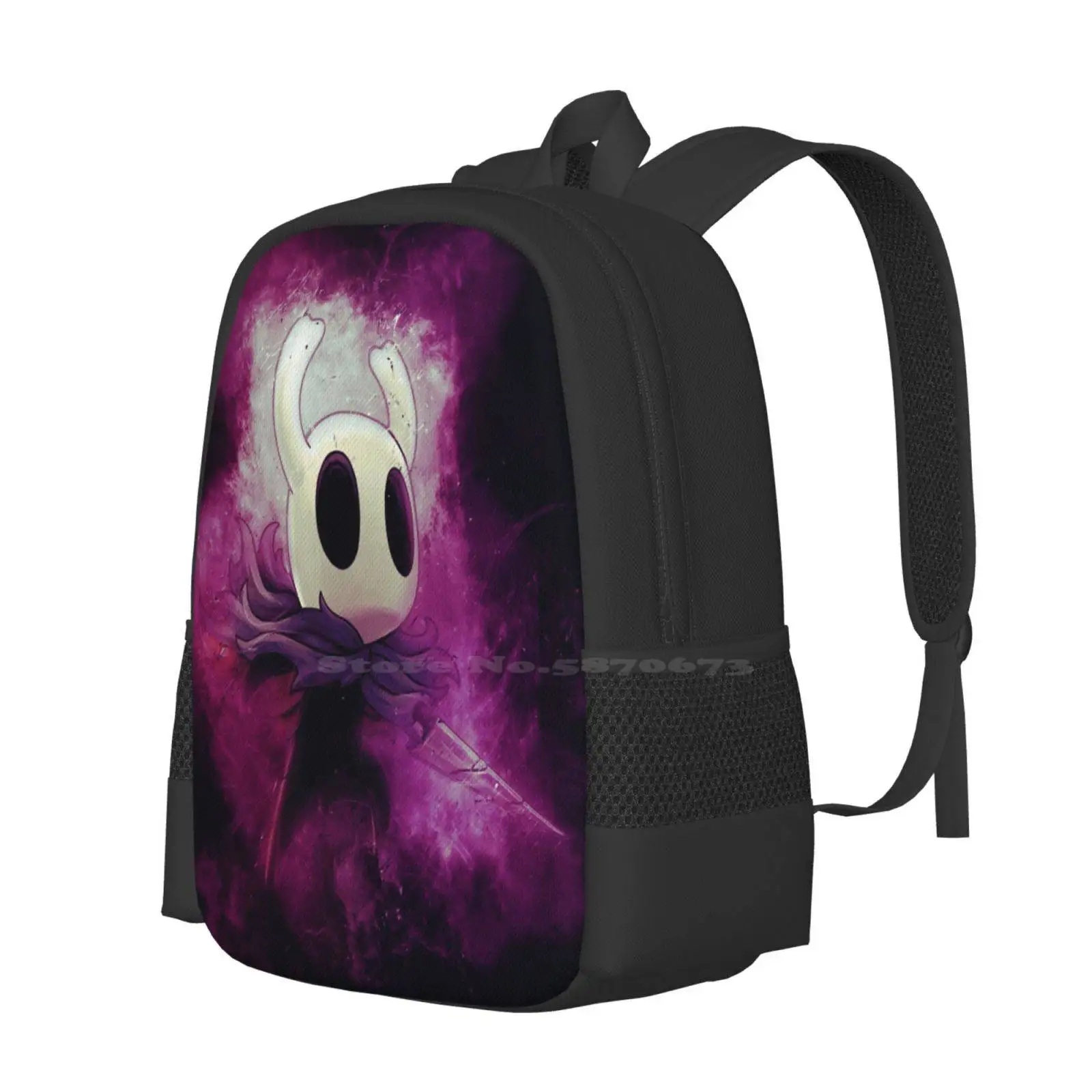 Mochila hueca de caballero, bolso de moda, nido hueco, Quirrel, pequeña ciudad fantasma de lágrimas, púrpura, negro, blanco, gran oferta