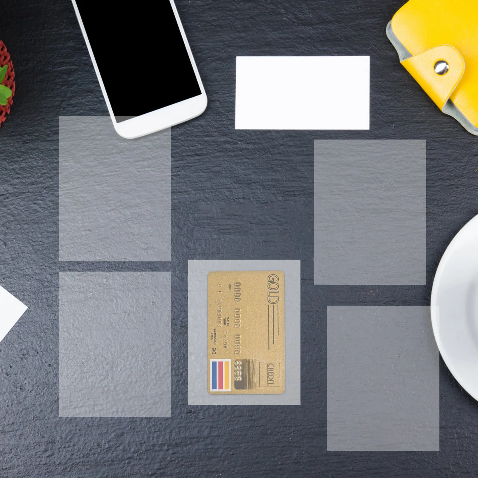 

50 шт. прозрачных защитных чехлов для карт: высокая прозрачность, водонепроницаемые, для коллекционных карт, игровых фотографий, купонов, устойчивые к царапинам