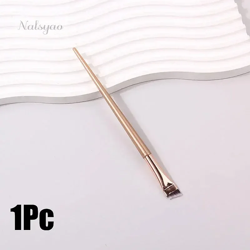 1/2 Pc Blade Eyeliner Brush Eyebrow Brushes Portable Eyebrow Mapping Tool Brow Lamination Brush Fine Eye Liner