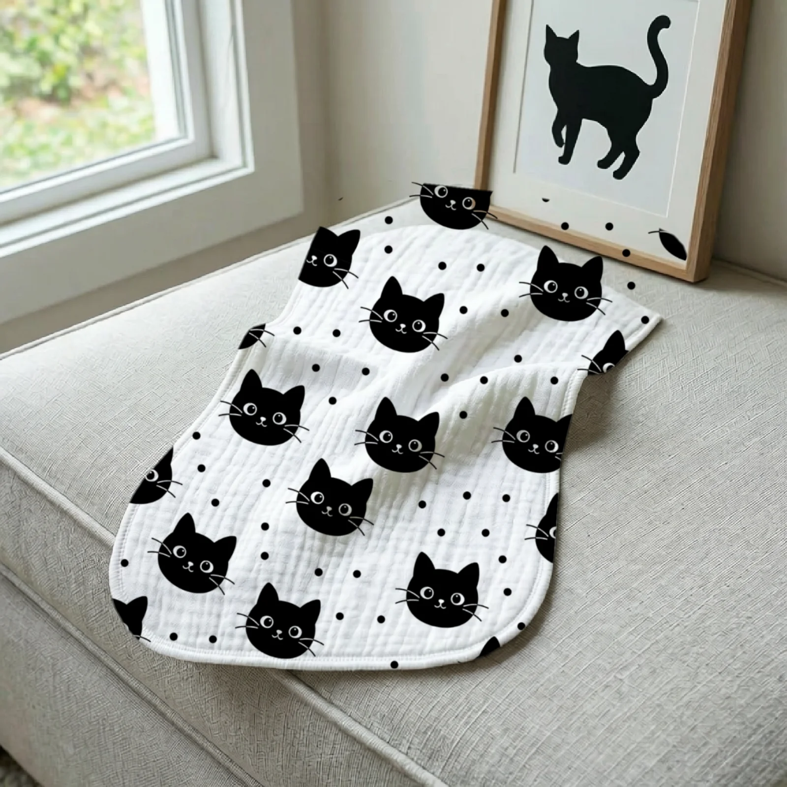 6 Piece Absorbent Gauze Burp P - Printed Bibs Pack recension och pris