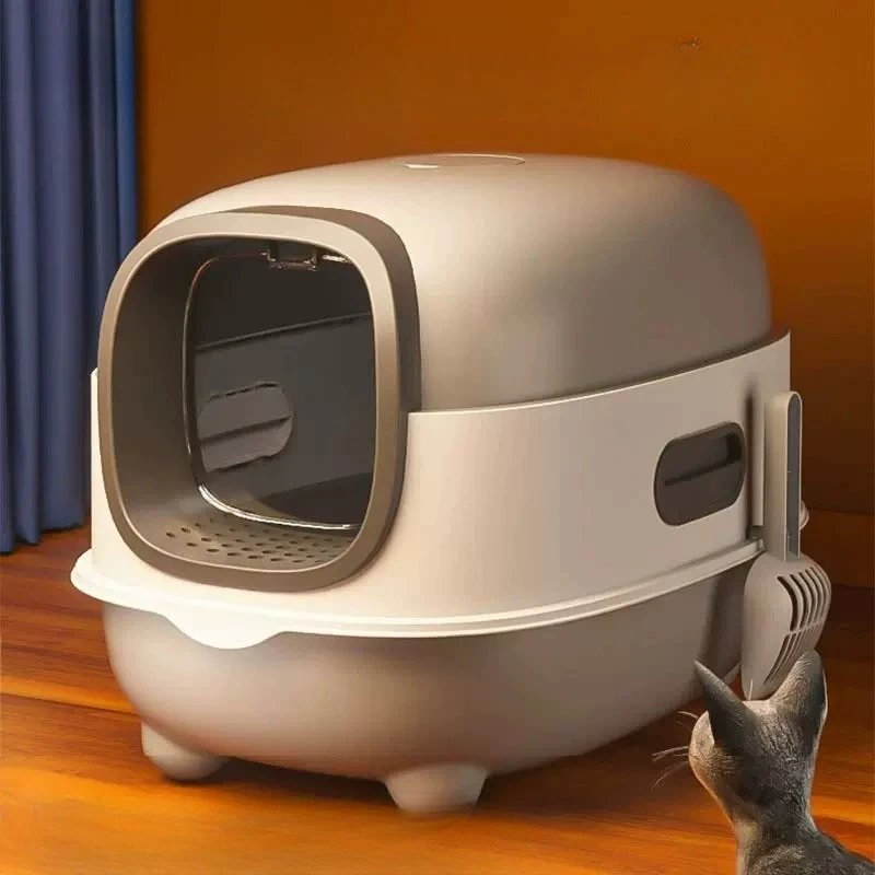 Castle For Cats Accessories Litter Box Luxury Extra Large Toilet Litter Box Side Entrance Arenero Para Gato Household Items