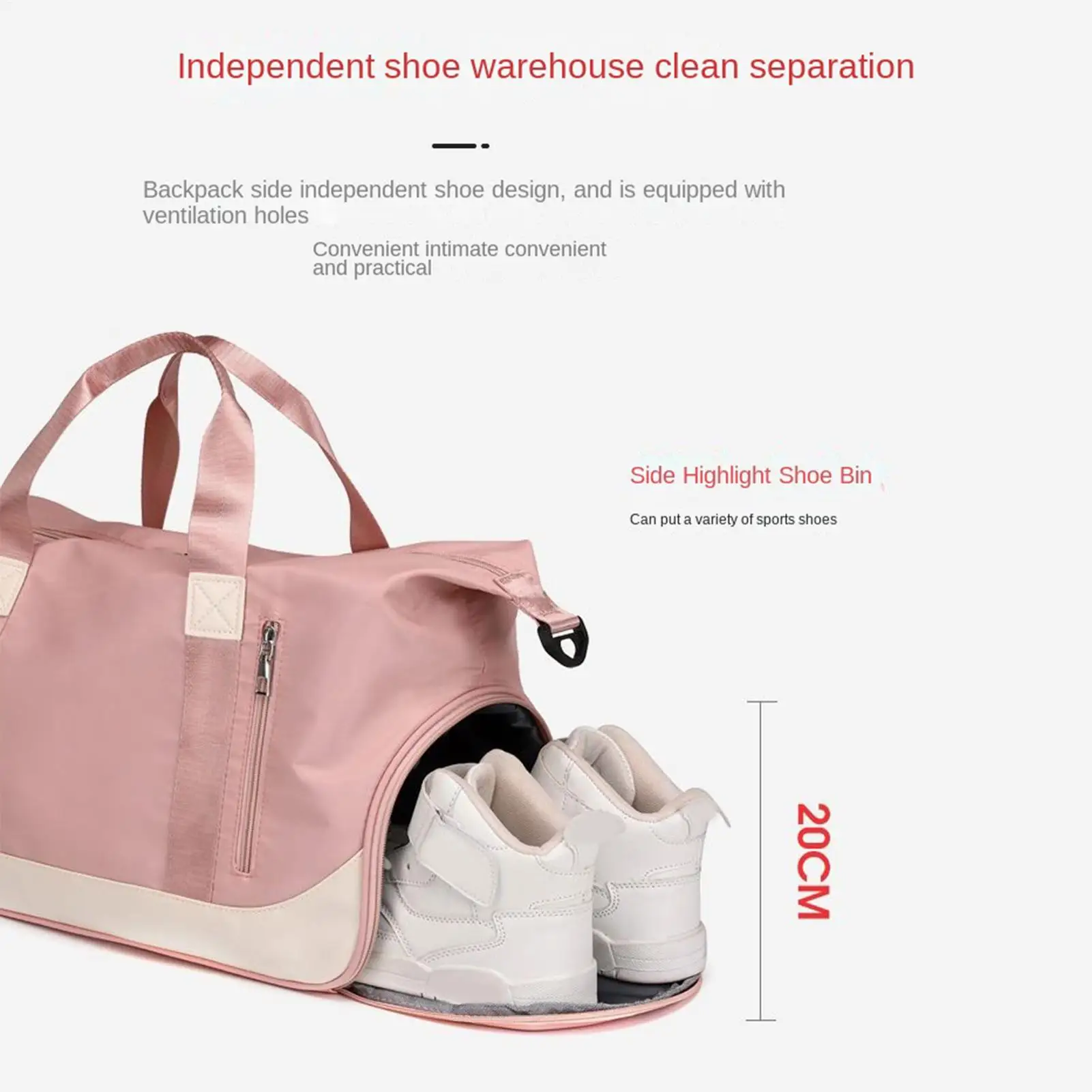 

Большая дорожная сумка 35 л, ручная сумка-тоут с водонепроницаемым отделением, сумка для обуви, спортивная сумка для тренировок, для женщин, девочек-подростков, для путешествий и йоги