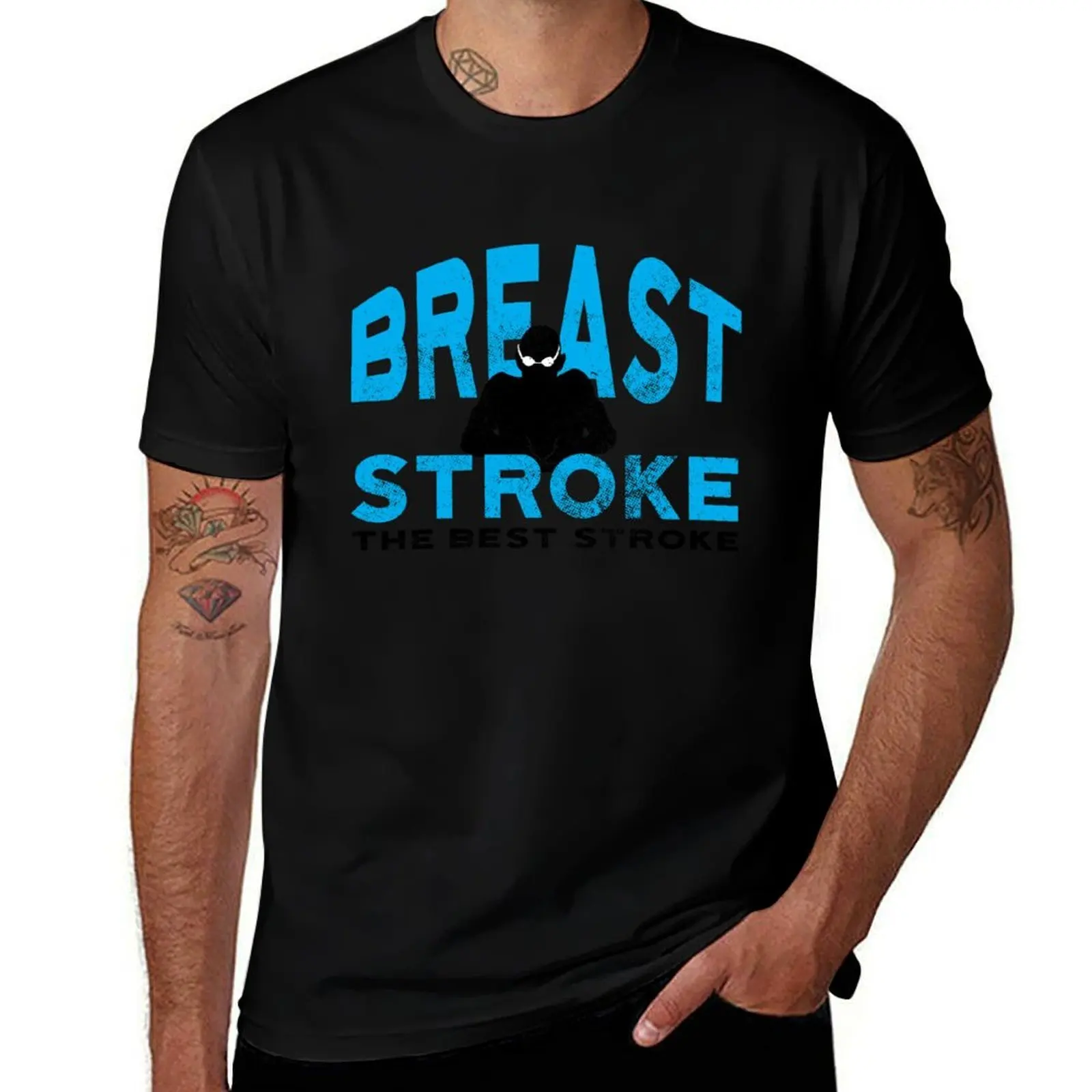 Breast Stroke Is The Best Stroke T-Shirt Basic Comfort Fit T-Shirt for Men