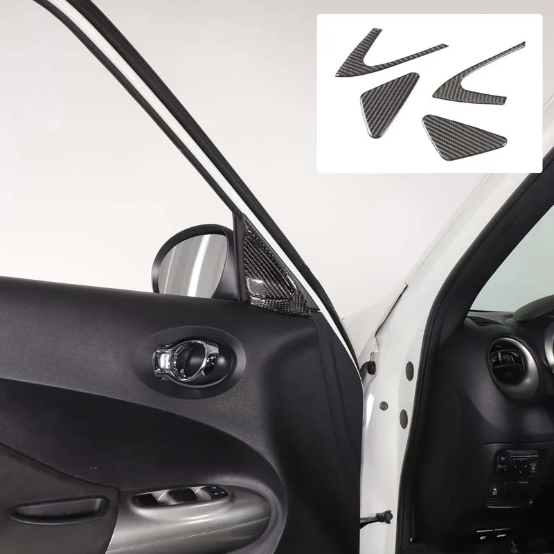 

For 2011-2019 Nissan juke/Infiniti ESQ Automotive A-pillar Inner Triangle Decoration Sticker Soft Carbon Fiber Car Accessories