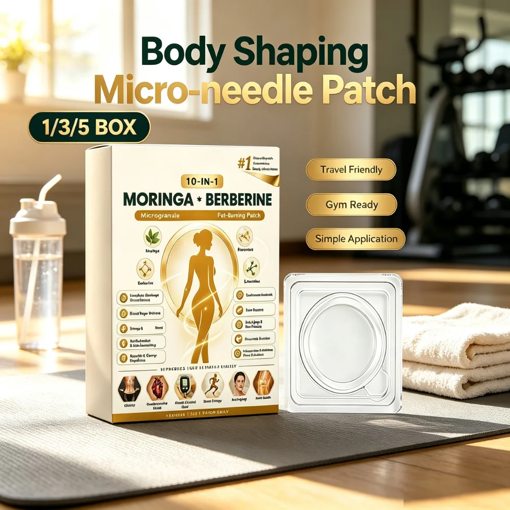 7Pcs Moringa Berberine Body Patches Advanced Microneedle Sheet Comfortable Thin Fit for Daily Wellness Routine and Travel
