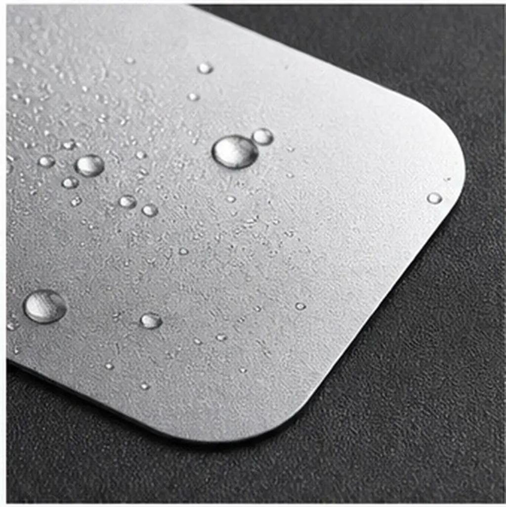 12Pcs Metal Plate Kit Round Rectangle Self-Adhesive Phone Car Holder Mount Plate Smooth Edge Design Strong Bond Sticker for Any