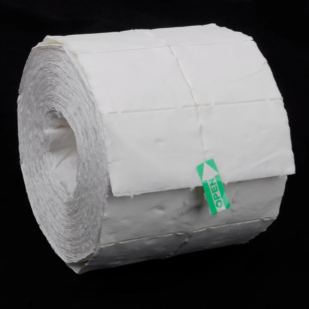 500 pezzi 4X5 cm cuscinetti in fibra di cotone bianco per salviette per rimuovere lo smalto strumenti per manicure per la preparazione di nail art morbido tessuto non tessuto