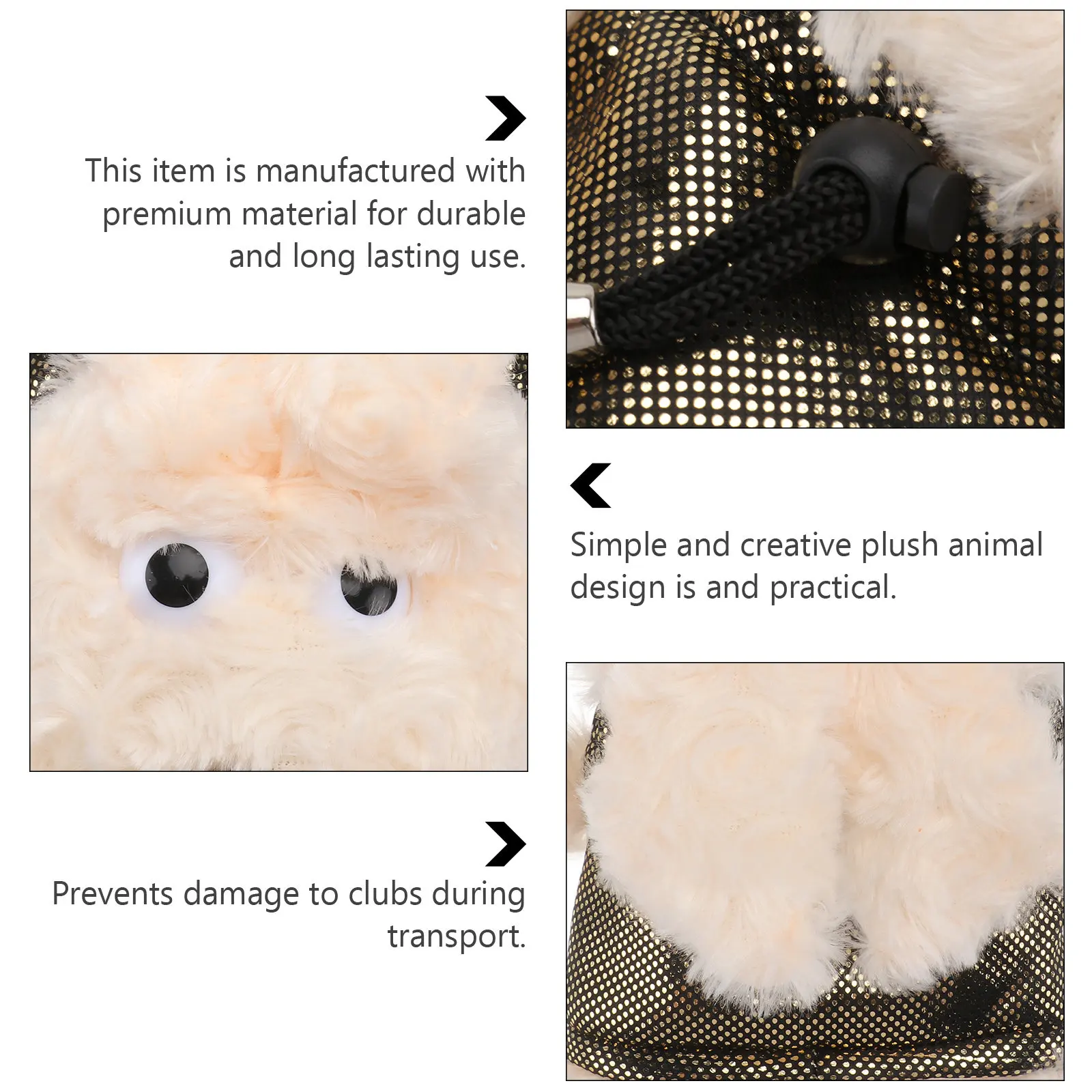 

Чехол для головки клюшки для гольфа, 1 шт., из премиального материала, с защитным дизайном в виде животных, для спортивных аксессуаров.