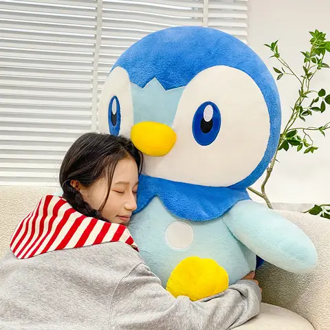 30/45/60cm Anime Spirit Piplup Plush Toy Cute Penguin Soft Stuffed Animal Dolls Kawaii Plushie Pillow Home Decor Birthday Gifts