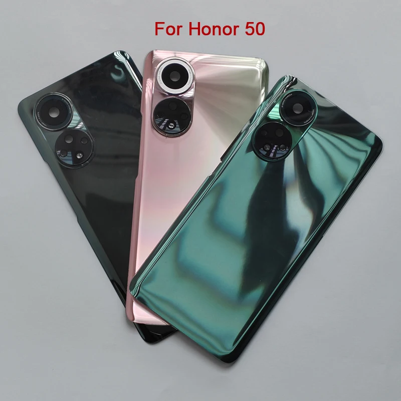 

For Honor 50 Honor50 Battery Back Cover Replacement - Rear Glass Door Housing Case with Camera Lens & Pre-Adhesive