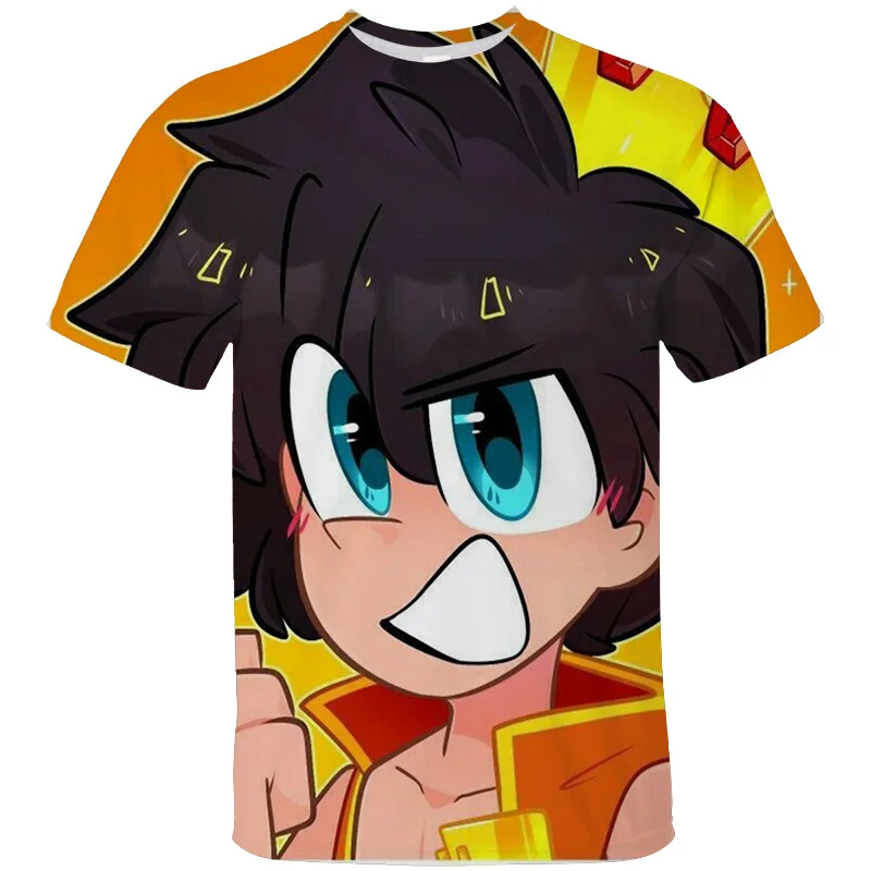 Hot Anime Hip-hop Street T-shirt Compadretes Game Size 2XS-4XL Child Adults Unisex Tshirt Mikecrack 3D Print Pattern T Shirt Y2k