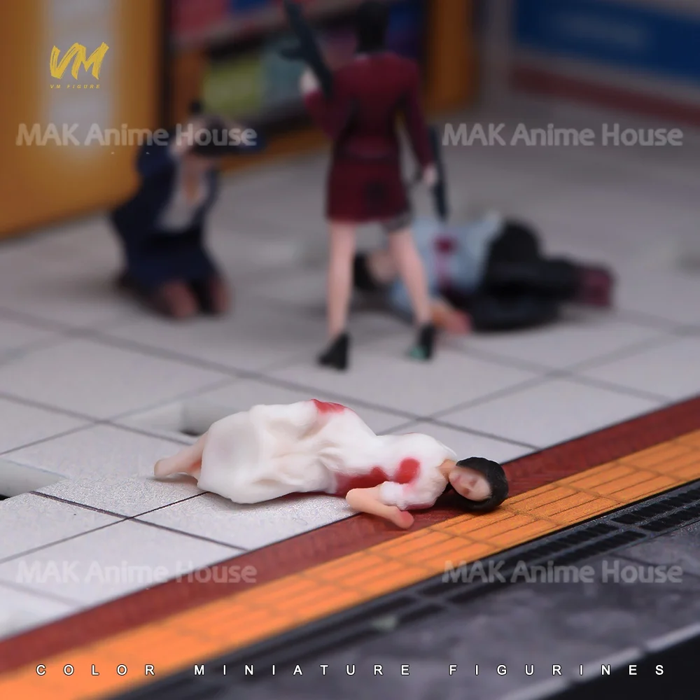 3D Print Figures 1/64 1/43 1/24 1/18 Masked Armed Robber Hostage Body Robbed Bank Overweight Men Realistic Model Scene Car Toys image 14