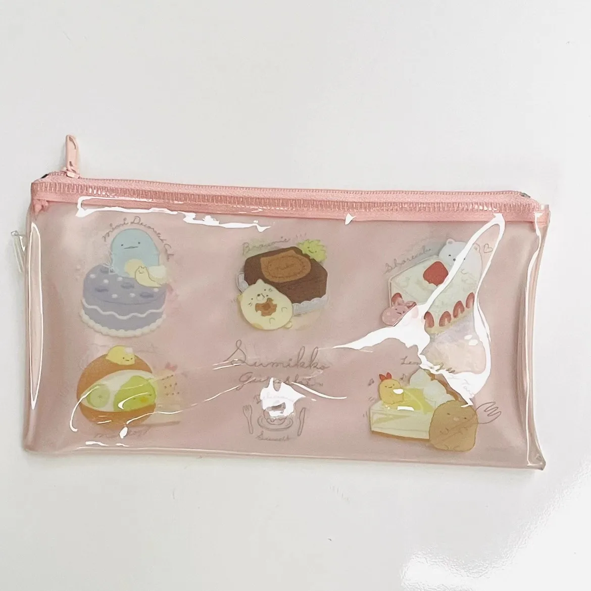 New Sumikko gurashi Girls Women Small PVC Make up Cosmetics Cases Pencil Bags For Children