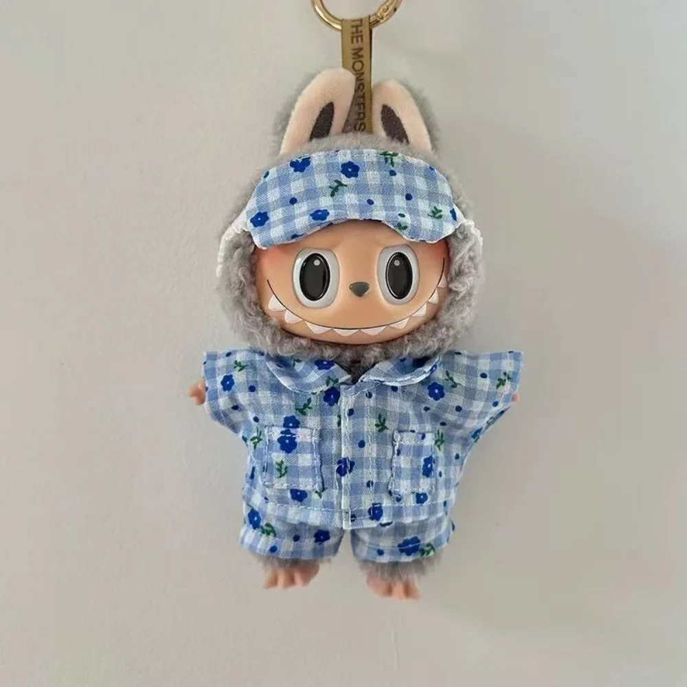 Кукольная одежда, аксессуары для кукол Labubu 17 см, милая пижама с маской для глаз, хлопковая игрушка для корейской звезды Kpop EXO