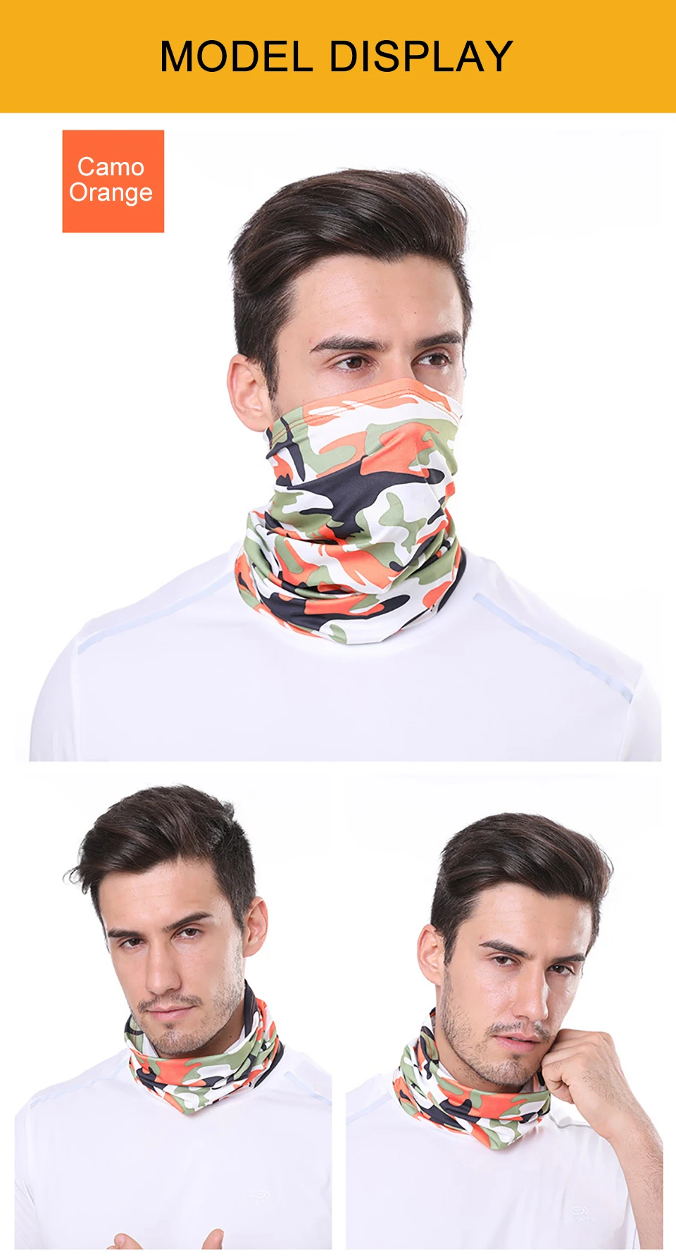 GTUBIKE Eisseiden-Bandana, atmungsaktiver UV-Schutz, Wandern, Gesichtsmaske, Outdoor-Sport, Sonnenschutz, Angeln, Gesichtsbedeckung, Schal – Detail 9