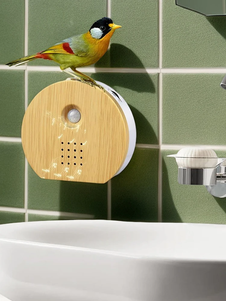 Portable Chirping Sound Box Motion Sensor Bird Singing Speaker Smart Animal Noise Machine Simulation Automatic Singing Bird Box