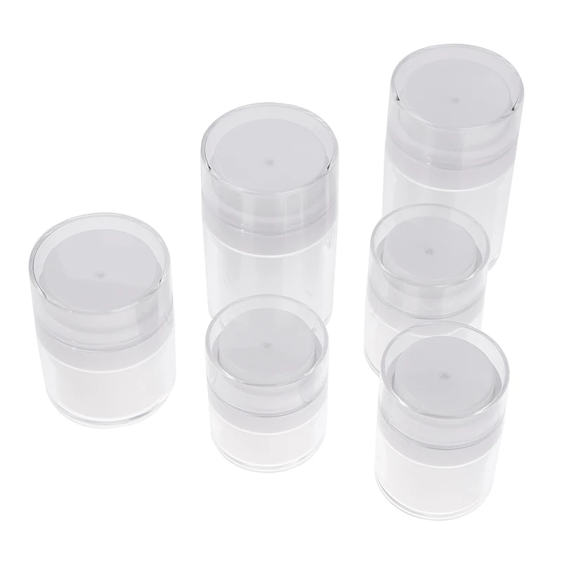 15g-100g Airless Lege Pomp Pot Hervulbare Crèmes Gels Lotions Dispenser Reizen Lekvrij Cosmetische Container Vacuüm fles