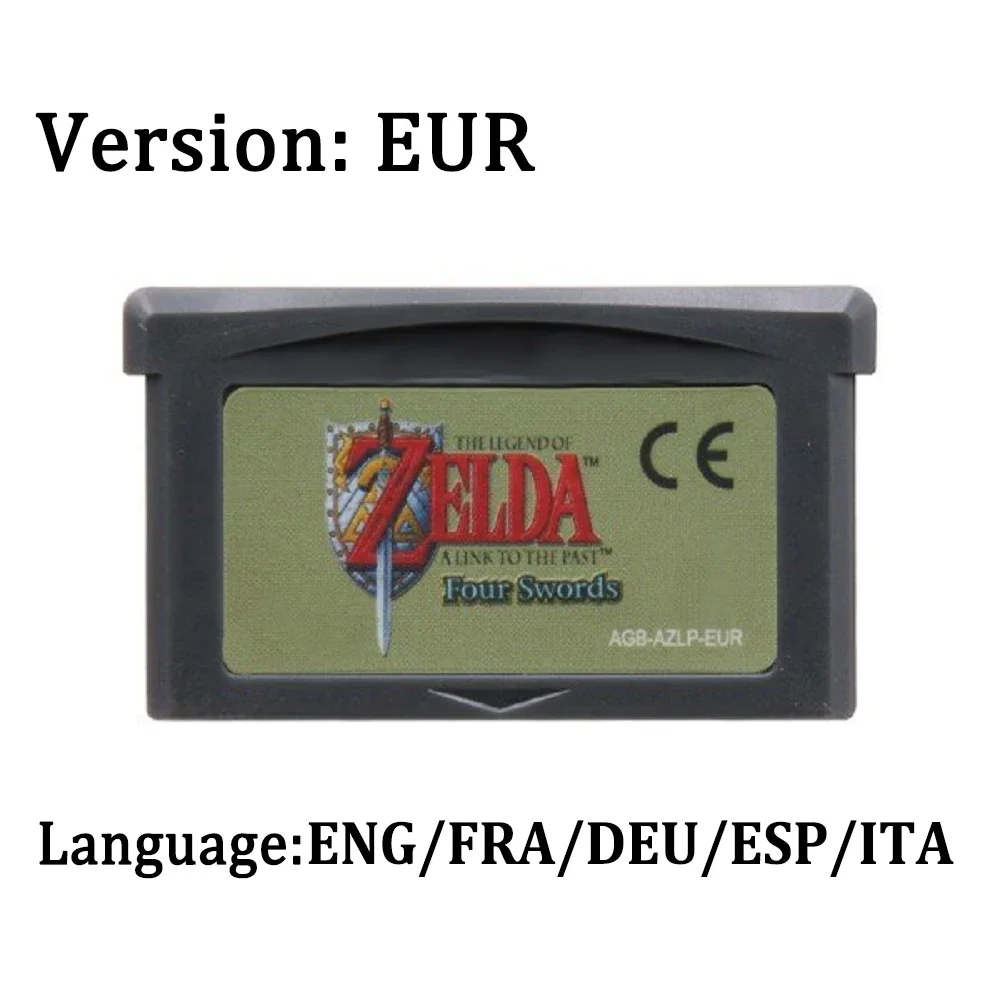 Hot Zelda GBA Game Card Cartridge 32 Bit Video Game Console Zelda Game Card Link To The Past Awakening DX Minish Cap image 3