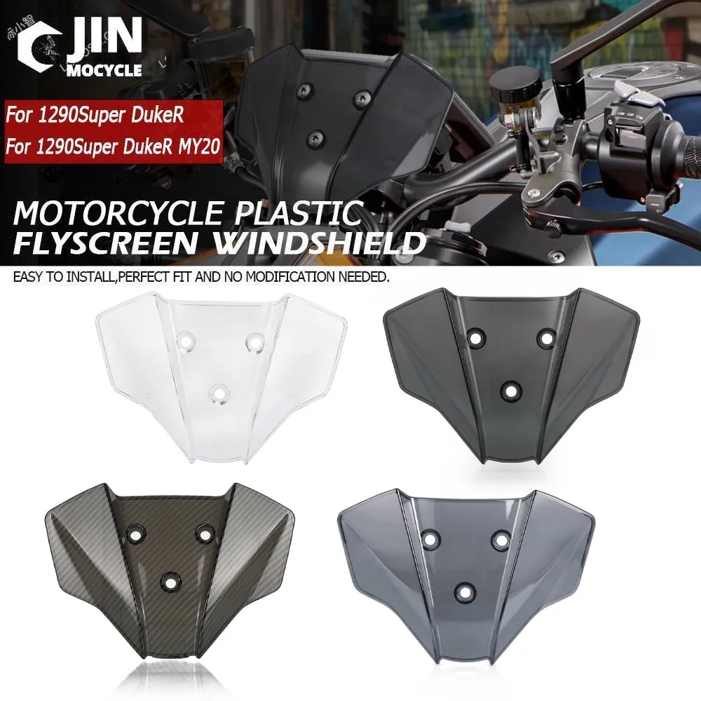 2020-2024 Windshield Windscreen Motorcycle Front Wind Deflector Shield Screen Airflow For 1290 Super Duke R MY20 Superduke 1290R