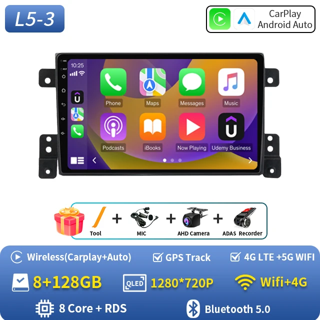 2Din autoradio Android 16 voor Suzuki Grand Vitara 3 2005-2010 2011-2015 autoradio multimediaspeler GPS Carplay Android Auto WIFI