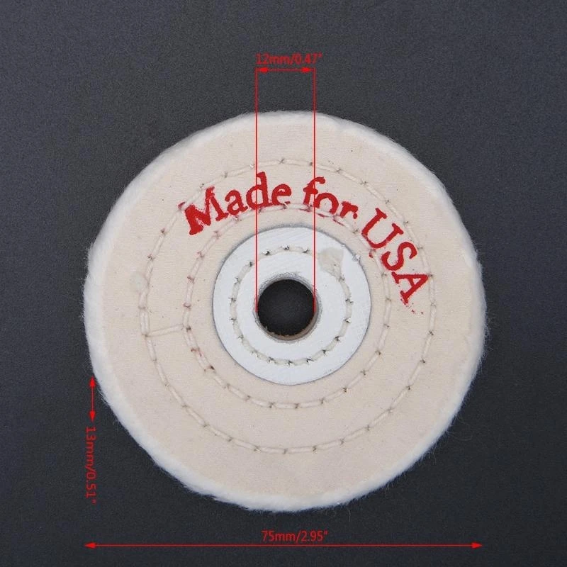 

3/4/5/6/7/8 дюйма из тканевой кольцевой шлифовальной машины для деревянных металлических ювелирных ювелирных изделий полировки