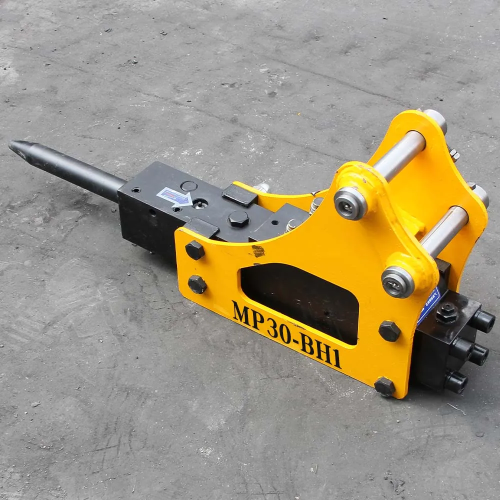 Nasadka do minikoparki do młota hydraulicznego 1 tonowego z butlą azotową, skrzynka narzędziowa, narzędzie do łamacza betonu do minikoparki.