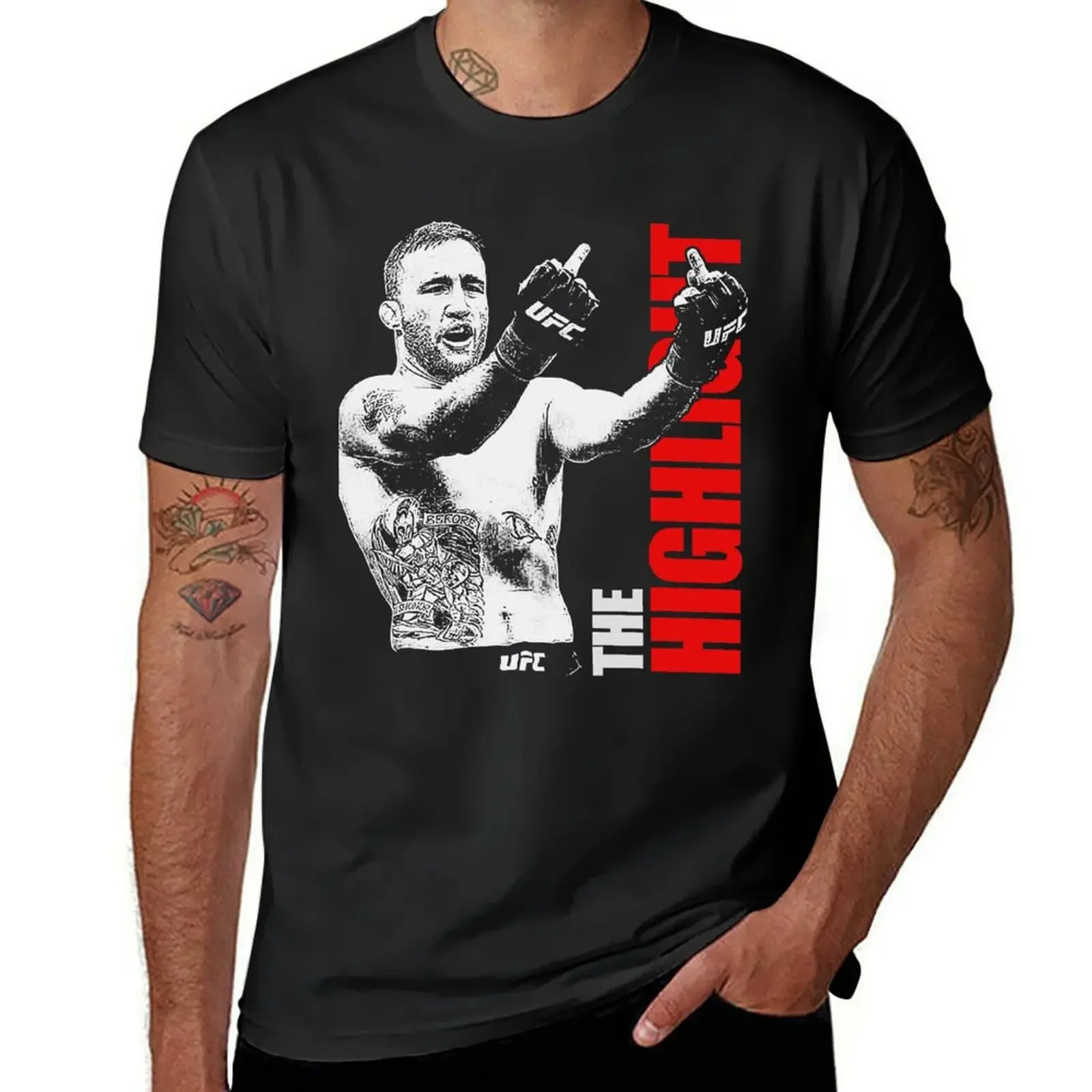 Justin Gaethje The Highlight T-Shirt graphics anime clothes kawaii clothes men clothes