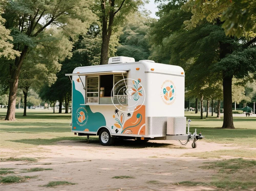 

Custom Mobile Street Catering Fast Food Truck Mobile Kitchen Concession Catering Food Trailer With Fully Equipped