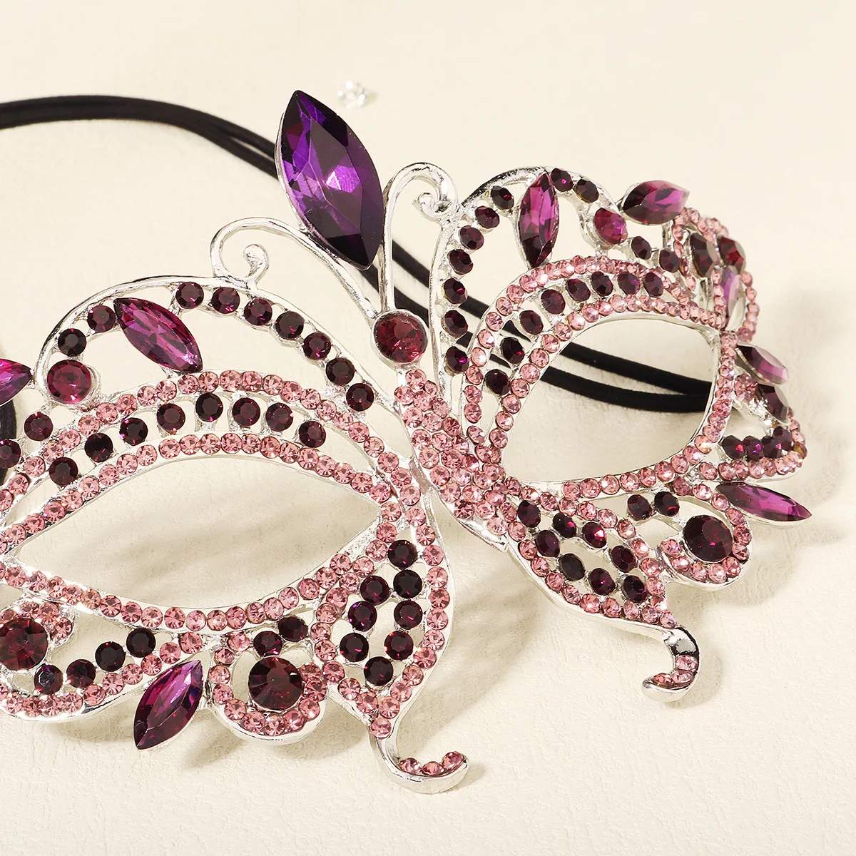 Eye Masks Colorful Dance Mask Party Props Alloy Bridal Mask For Halloween Party Bridal Shower Costume Party