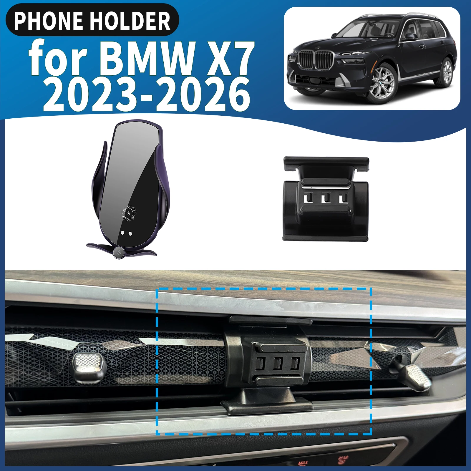 

fit for BMW X7 2023 2024 2025 2026 Car Phone Holder Mount Vehicle-Specific GPS Navigation Easy Installation accessoires