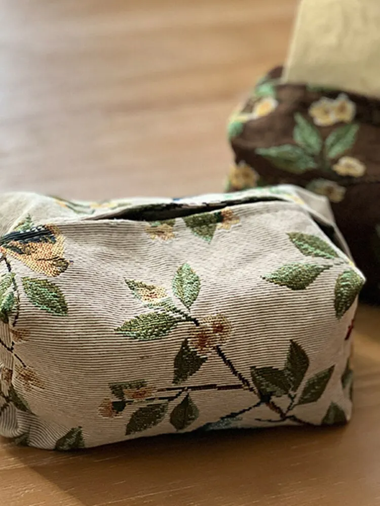 Papier Zeichnung Tasche Tissue Box Europäischen Retro StilTissue Fall Tissue Abdeckung Stoff Zeichnung Box Wohnzimmer Papier Haushalt Desktop – Detail 6