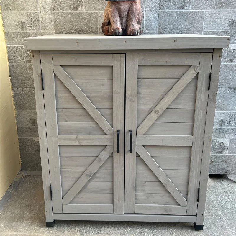 Outdoor Gardening Garden Cabinet Storage Locker Tool Toolbox Glove Storage Box Rain