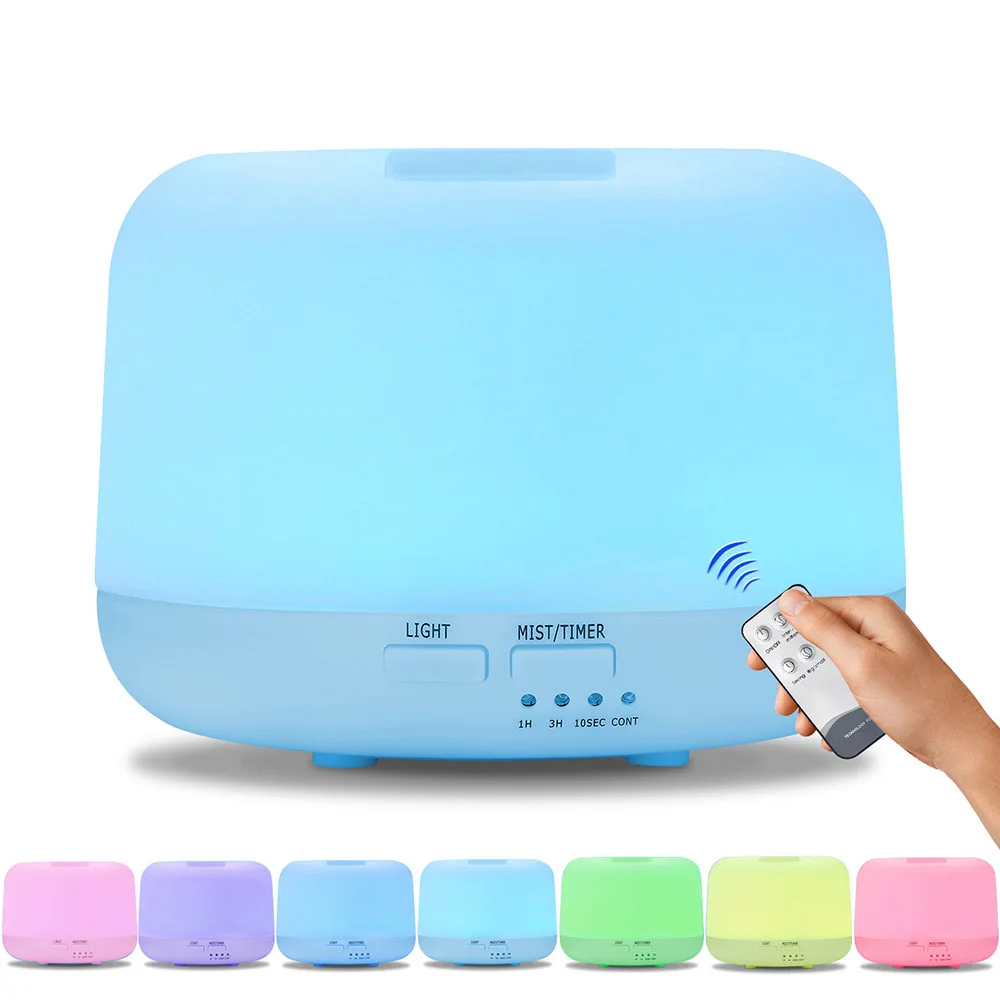 

Диффузор для дома, многофункциональный диффузор эфирного масла, 300 мл, ночник, увлажнитель, ароматерапия с дистанционным управлением, 3 бутылки, подарочный набор