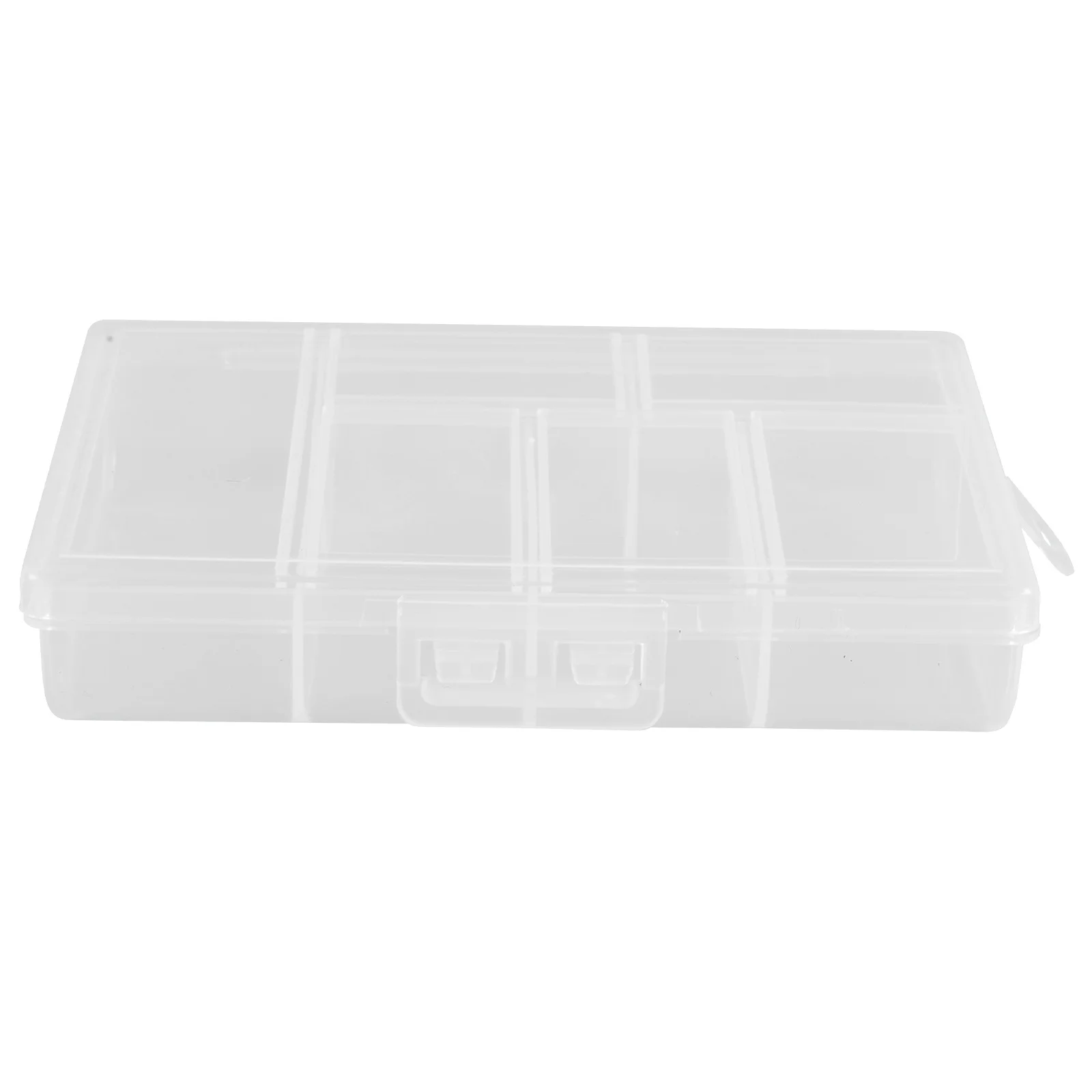 กล่องเก็บอุปกรณ์ตกแต่งเล็บแบบใส กล่องเก็บของหลายช่อง กล่องพลาสติกใส่เครื่องประดับ ลูกปัด พร้อมฝาปิด กล่องเก็บของแบบพกพา