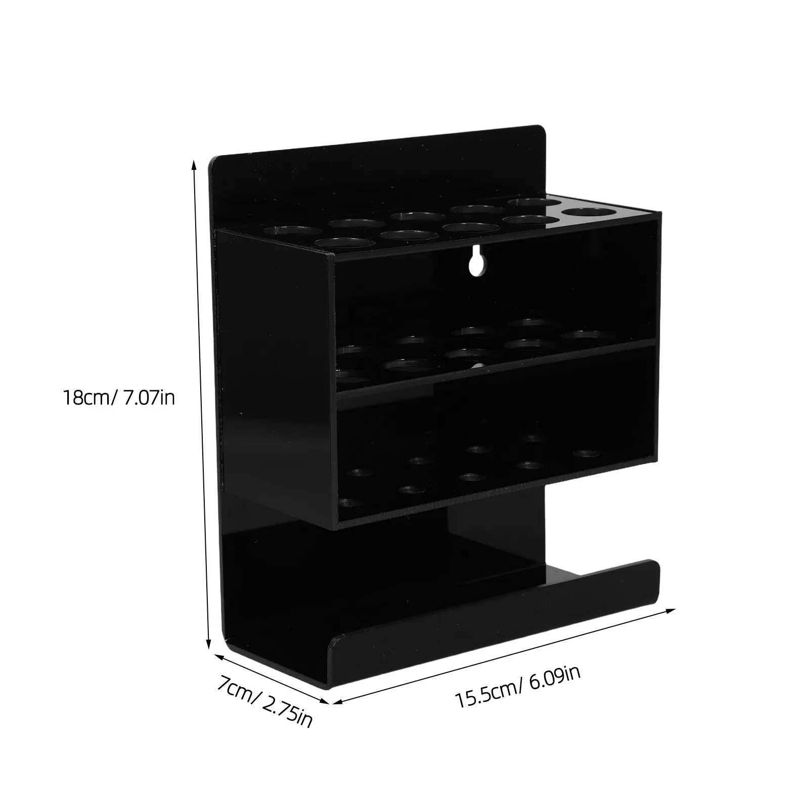 Transparent Acrylic Pen Holder for Whiteboard Markers Blackboard Accessories Desktop Organizer Box Stable Non Slip Base Visible