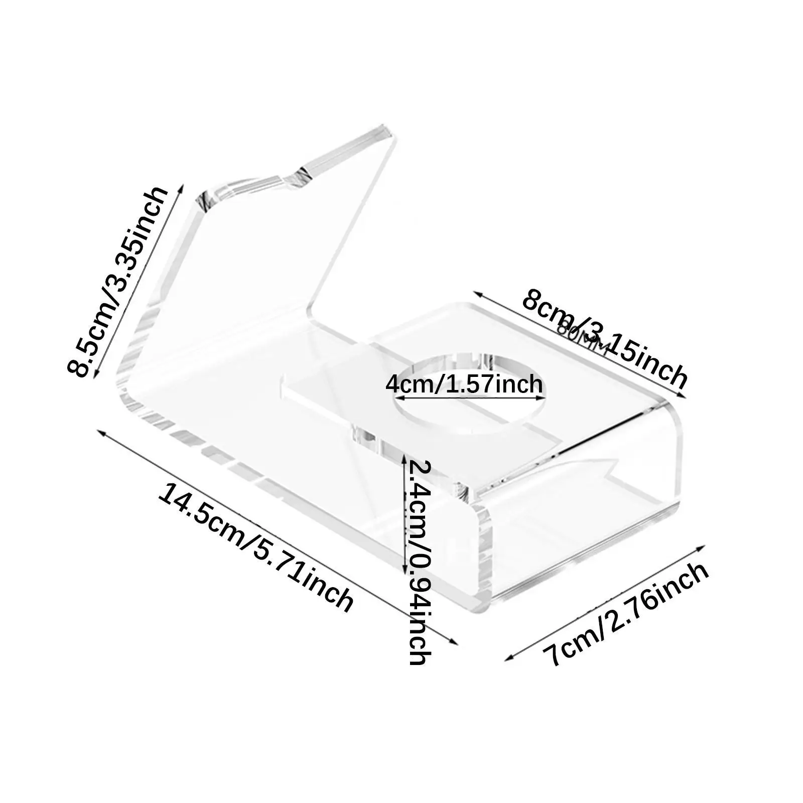 Suporte para raquete de pong Suporte para remo de pong Espaço multifuncional acrílico