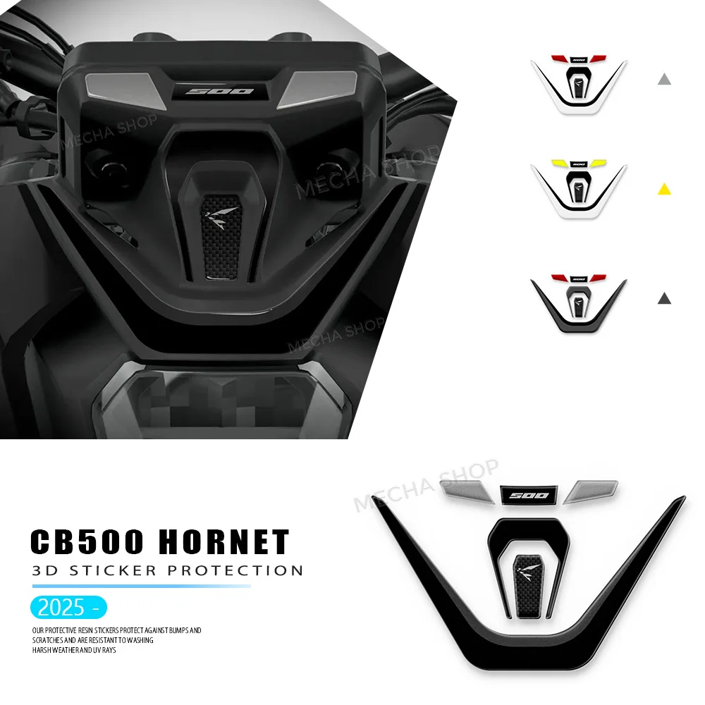 

Для CB500 CB 500 Hornet 2024 2025 2026: Комплект 3D-наклеек из смолы для защиты, аксессуары для мотоциклов, передняя наклейка